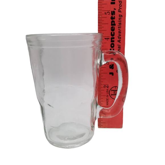 Vintage Anchor Hocking Jelly Jar Juice Glass Mug with Handle Retro Childs Size - Picture 7 of 10
